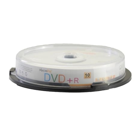 Xtrempro 11023 DVD-R 16X 4.7GB 120Min Recordable DVD Blank Discs In Spindle - Pack Of 10